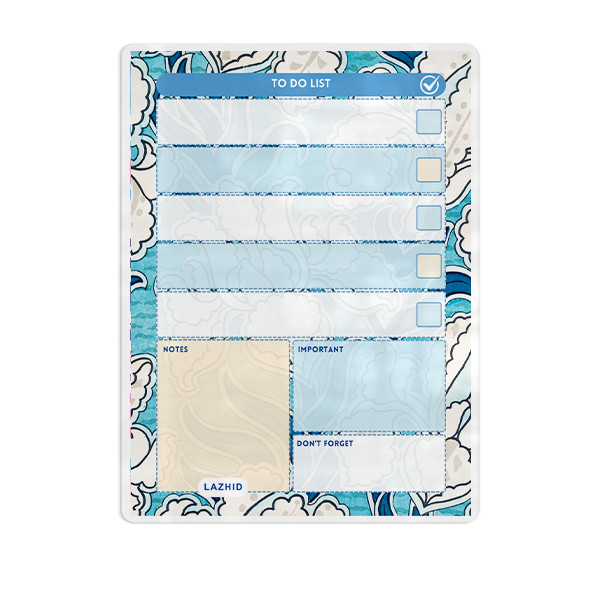 تخته وایت برد لاژید مدل پلنر کد TO-DO-LIST سایز 20*30 سانتی متر