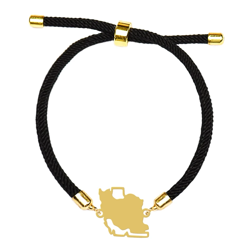 دستبند زنانه هایکا مدل نقشه ایران کد d.ha252