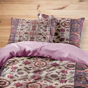 سرویس روتختی مدوپد طرح فرش بلوچ سه‌ترنج مدل C-balouch21 یک نفره 4 تکه