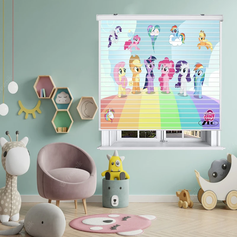 پرده زبرا زیو مدل K3095 سایز 150x150 سانتی متر