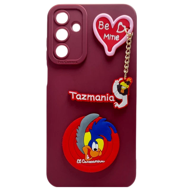 کاور طرح عروسکی مدل انیمیشن 06 مناسب برای گوشی موبایل سامسونگ GALAXY A55 به همراه آویز