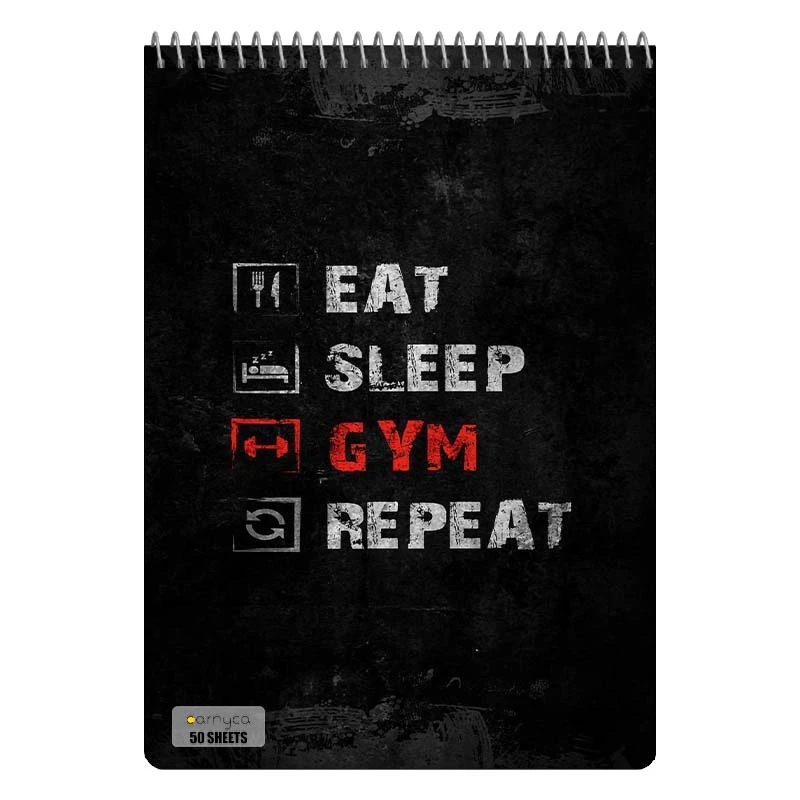 دفتر نقاشی 50 برگ سیمی کارنیکا طرح باشگاه Gym کد 64752