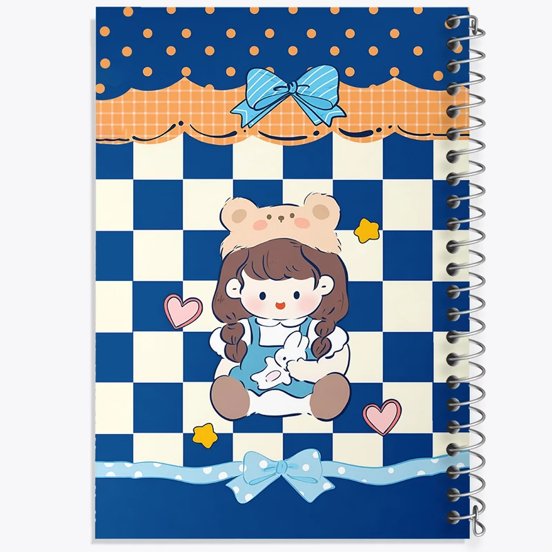 دفتر لیست خرید 50 برگ خندالو طرح دخترانه کیوت کد N3909