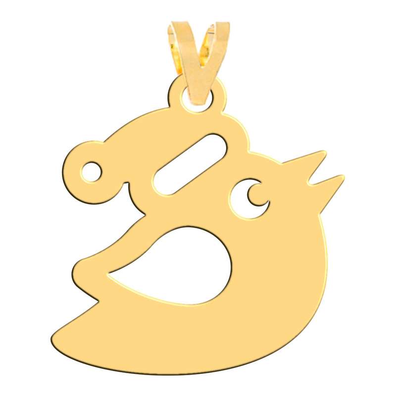آویز گردنبند طلا 18 عیار زنانه فرشته طرح پرنده مدل  WNL-000576