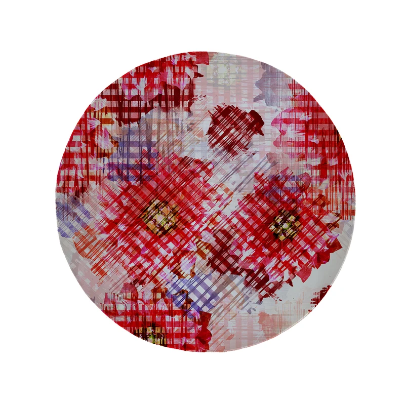 پادری مدل دایره طرح گل کد 5271 سایز 90 × 90 سانتی متر 