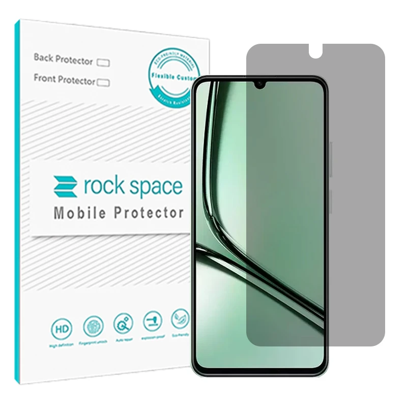 محافظ صفحه نمایش حریم شخصی راک اسپیس مدل Resistant مناسب برای گوشی موبایل ریلمی Note 60X  