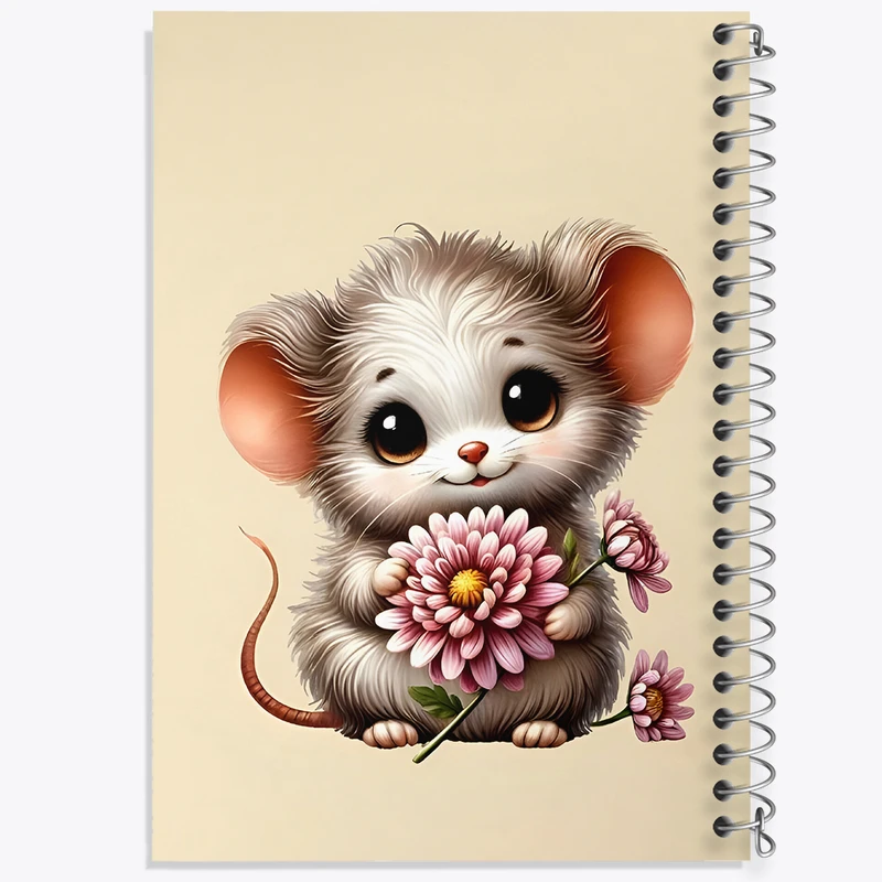 دفتر لیست خرید 50 برگ خندالو طرح موش کیوت کد N5519