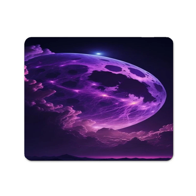 ماوس پد پاد آفرین مدل فانتزی طرح ماه رنگی کد p42 سایز 24*19 سانتی متر 