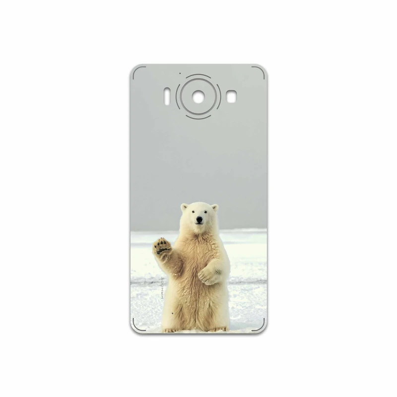 برچسب پوششی ماهوت مدل Polar bear مناسب برای گوشی موبایل مایکروسافت Lumia 950