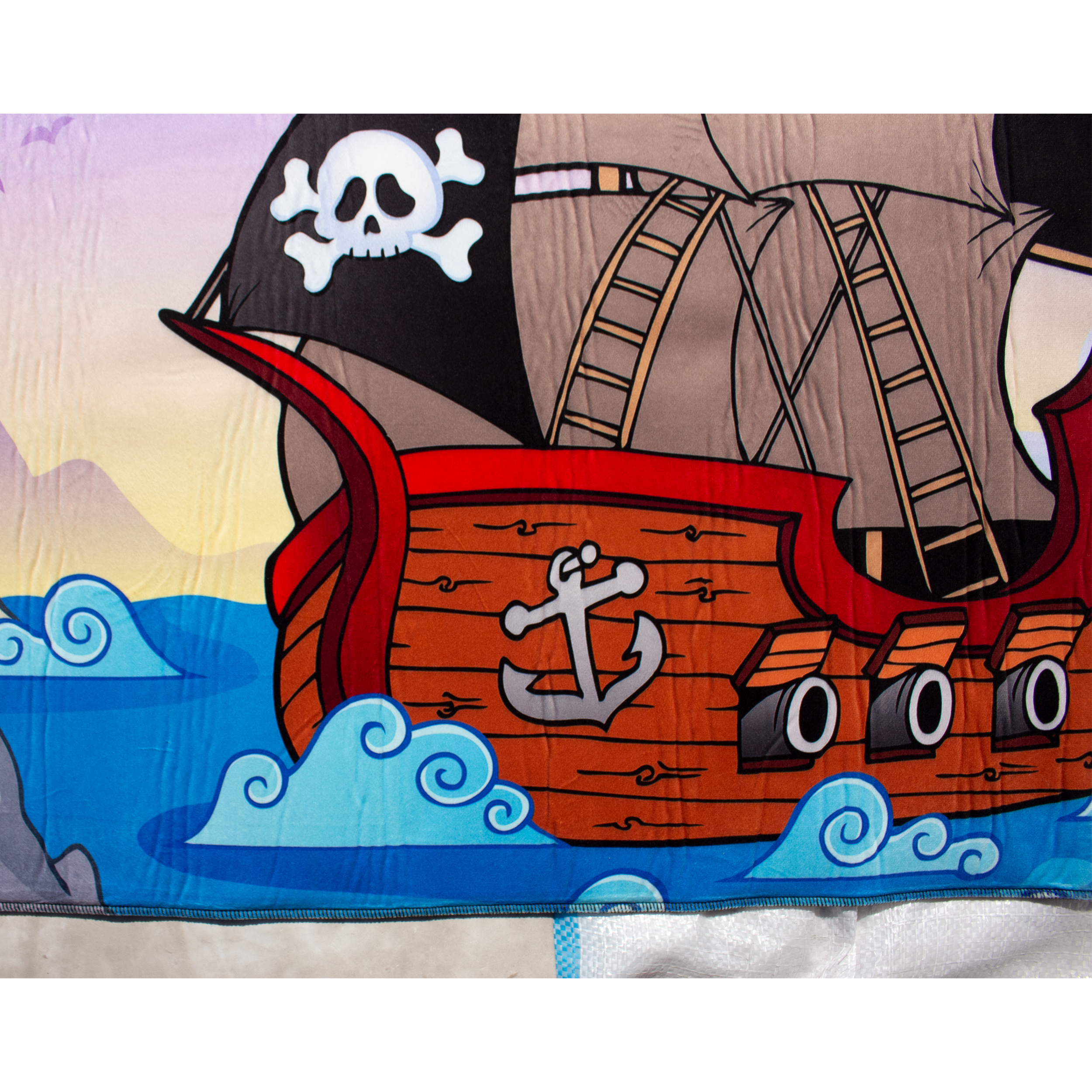 فرش ماشینی جانگل مدل Pirate Ship کد 3D-2070