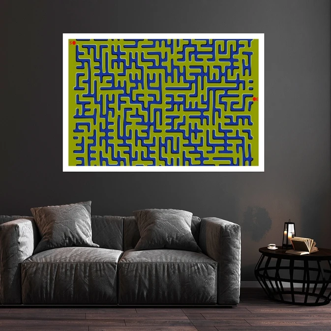 تابلو بکلیت طرح سه بعدی مدل قاب شاسی W-S9965