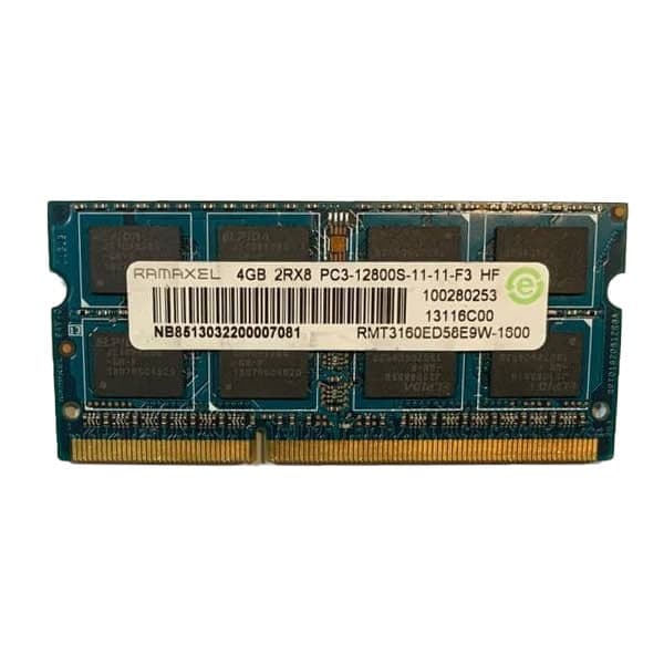 رم لپ تاپ DDR3 تک کاناله 1600 مگاهرتز 12800 رامکسل مدل PC3L ظرفیت 4 گیگابایت