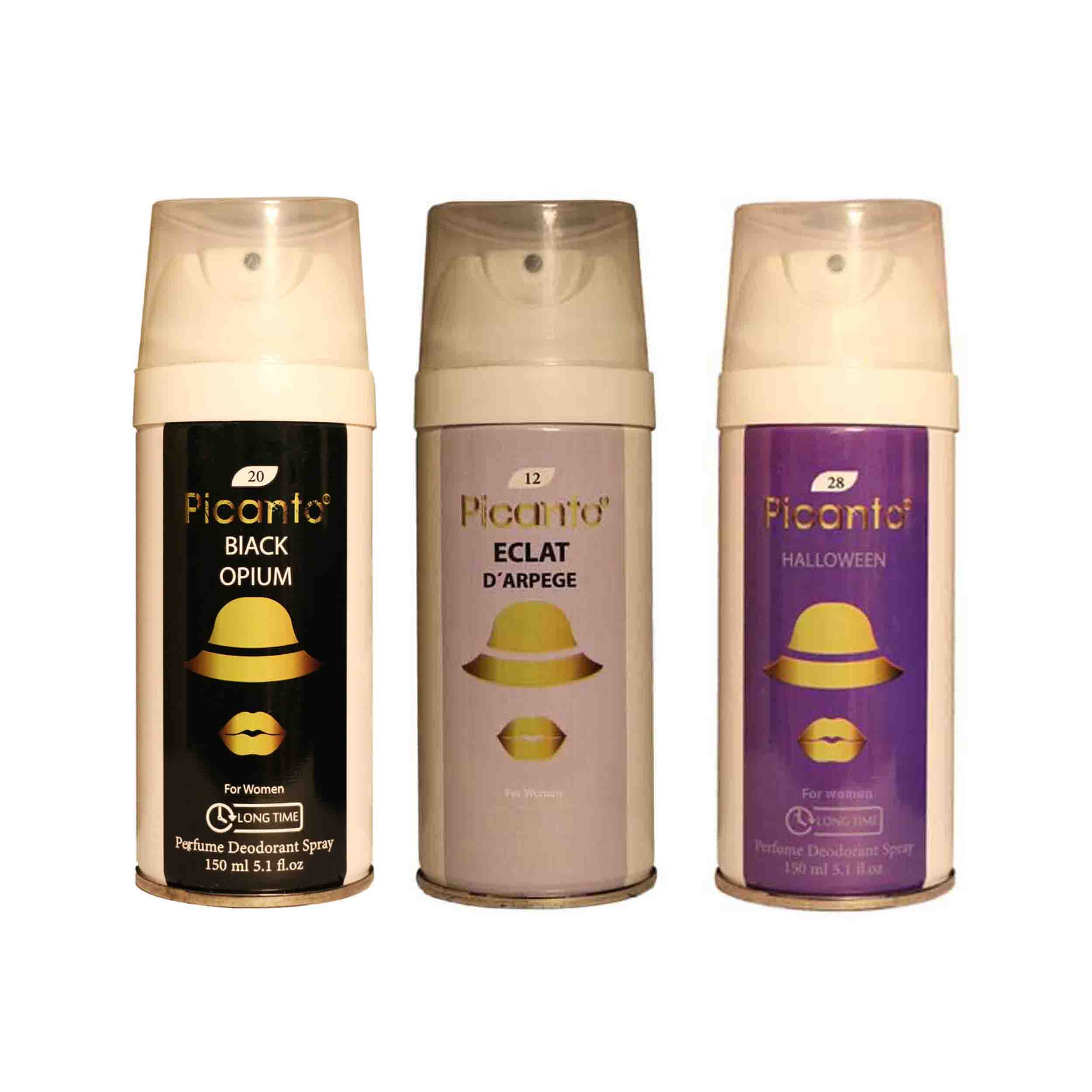 اسپری خوشبو کننده بدن زنانه پیکانتو مدل pw5 حجم 150 میلی لیتر مجموعه 3 عددی
