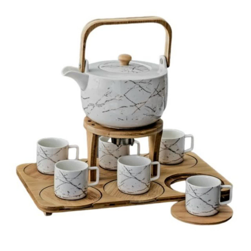 سرویس چای خوری 14 پارچه مدل ماربل