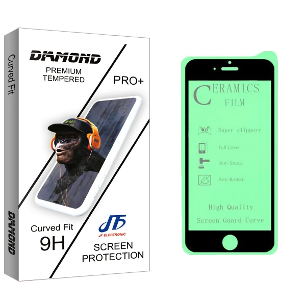 محافظ صفحه نمایش سرامیکی جی اف مدل Diamond glass مناسب برای گوشی موبایل اپل Iphone  6s/6