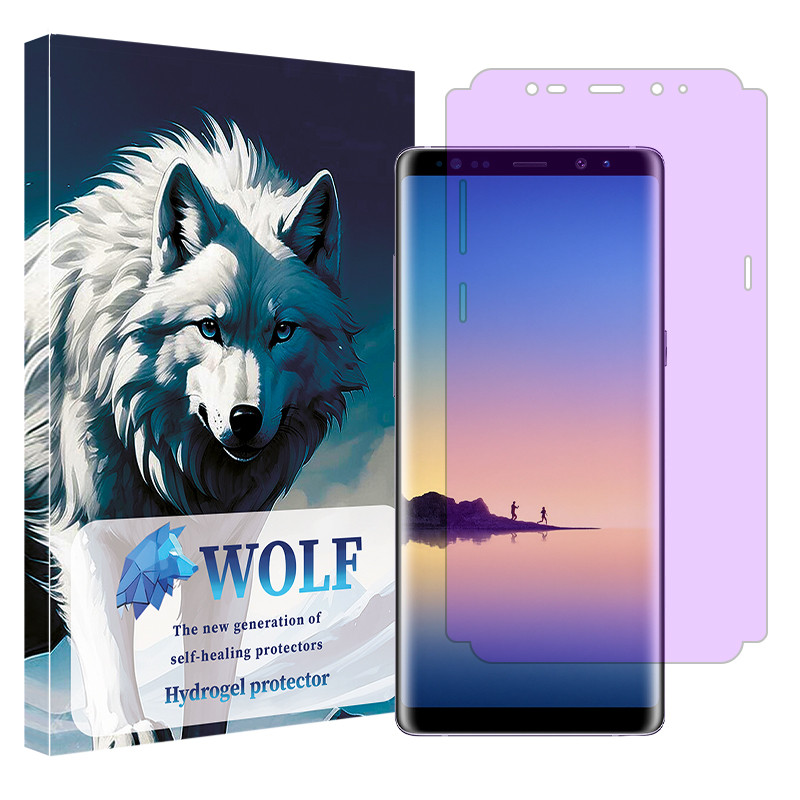 محافظ صفحه نمایش فیلتر بنفش ولف مدل Eye Care مناسب برای گوشی موبایل سامسونگ Galaxy Note8