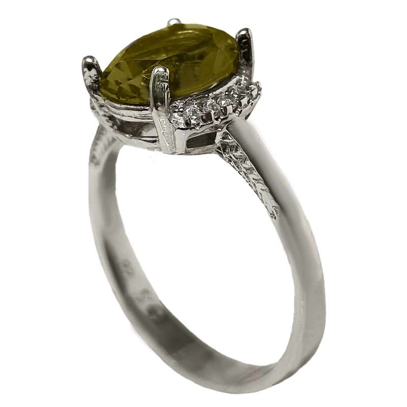 انگشتر نقره زنانه مدل الکساندریت GX7011