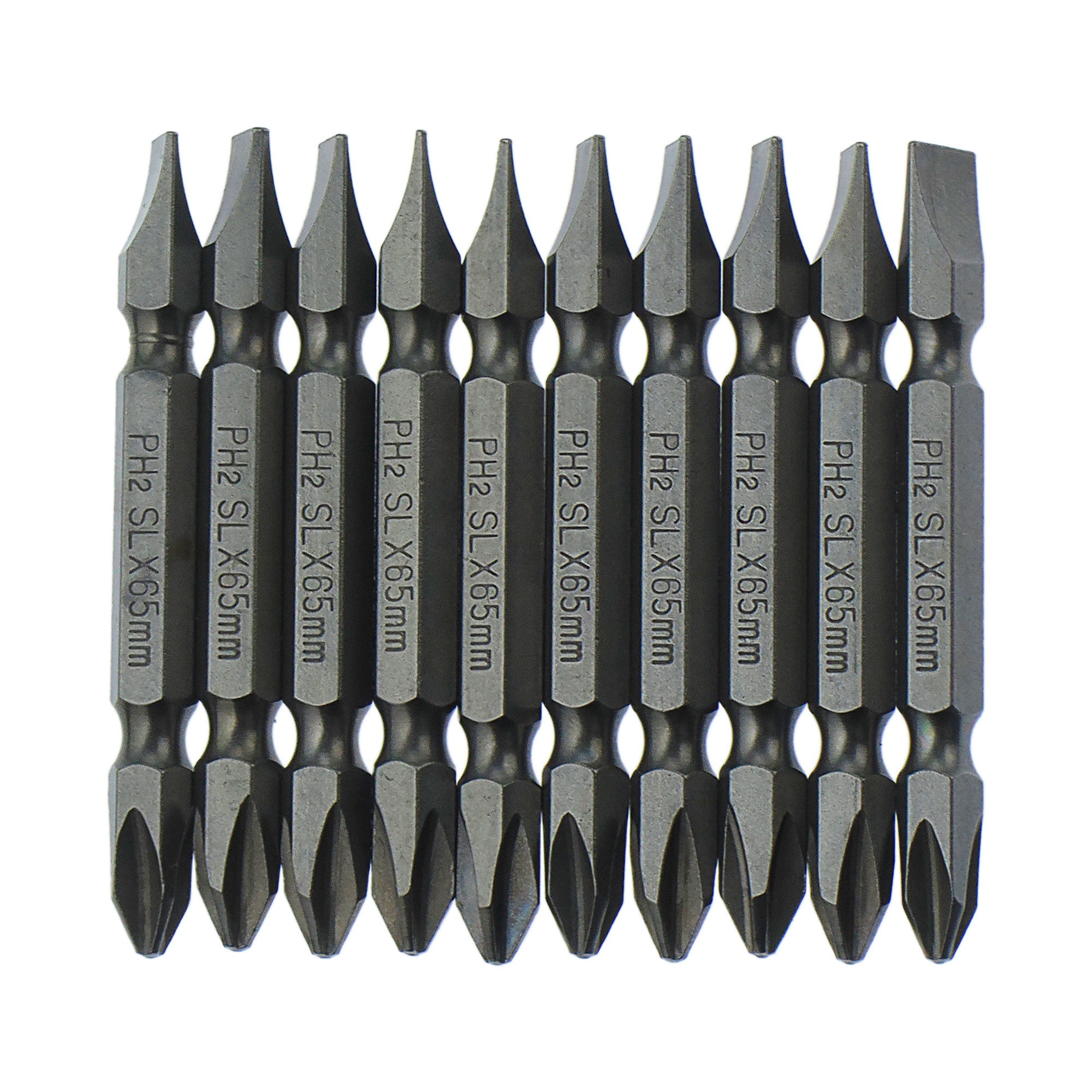 سری پیچ گوشتی یک سر چهارسو یک سر دو سو نیکون مدل NE-PH2SL-65mm مجموعه 10 عددی