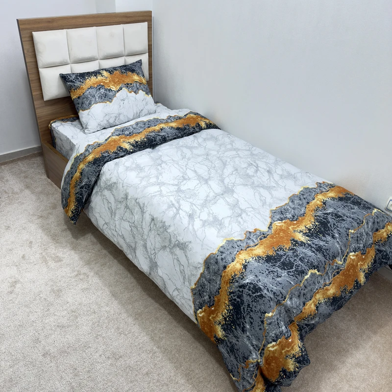 سرویس ملحفه ناتوسا مدل آتشفشان کد 90 یک نفره سه تکه