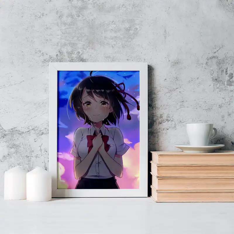 تابلو خندالو مدل میتسویا میامیزو انیمه یورنیم نام تو کد 16279