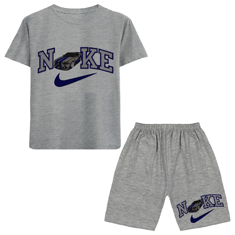 ست تی شرت و شلوارک پسرانه مدل A165