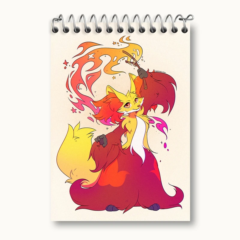 دفتر یادداشت 50 برگ خندالو مدل بازی پوکمون (pokemon) کد 32737