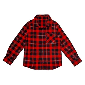 پیراهن آستین بلند یقه برگردان پسرانه مدل 6206