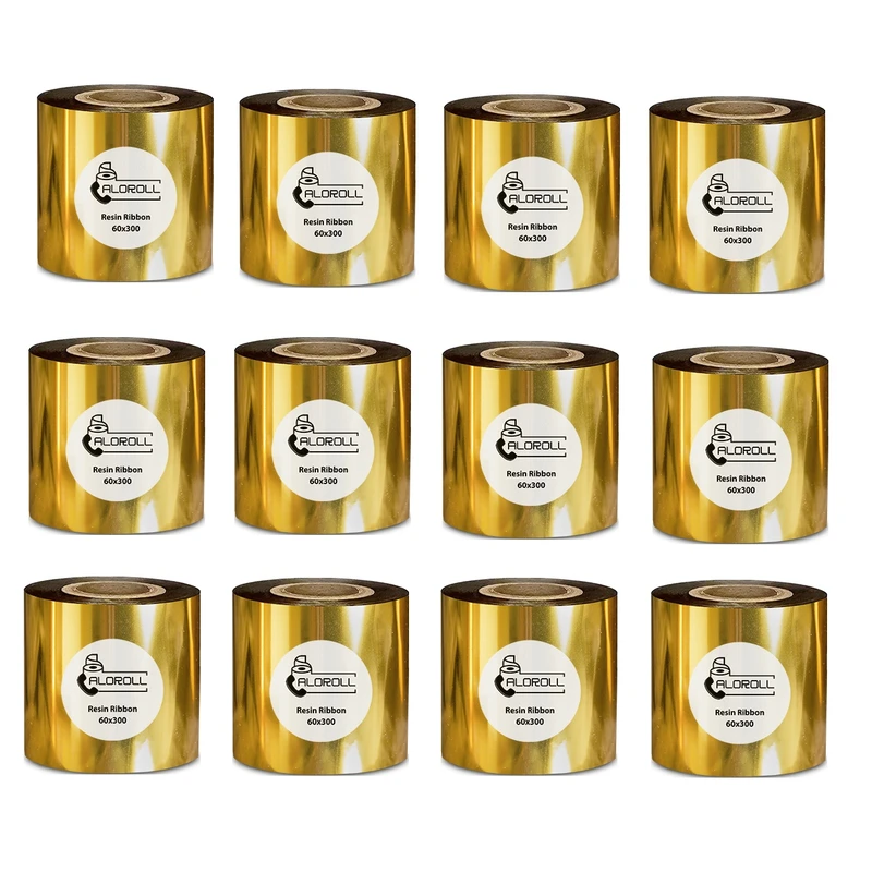 ریبون رزین مدل  Resin 60mm x 300m بسته 12 عددی