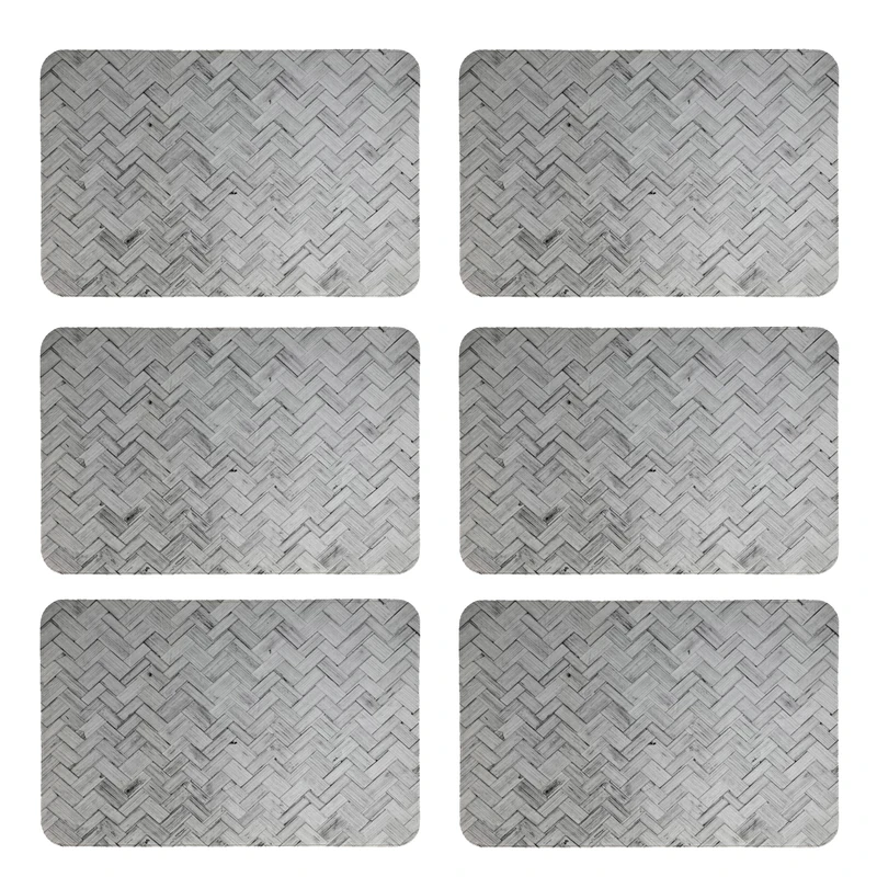 زیربشقابی طرح حصیر کد 8061 بسته 6 عددی
