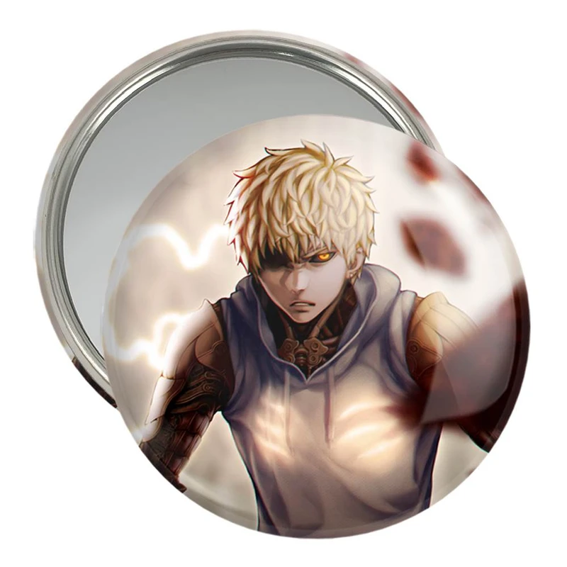 آینه جیبی خندالو مدل جنوس انیمه مرد تک مشتی One Punch Man  کد 11345
