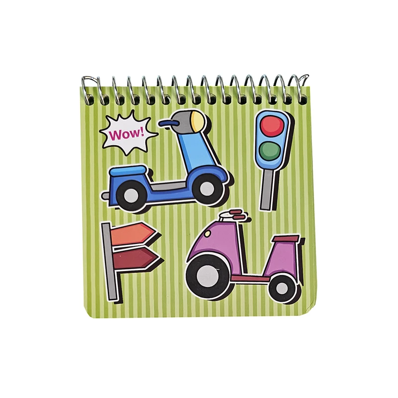 دفترچه 100 برگ آذین مهر مدل حاشیه دار طرح موتور کد a3-62