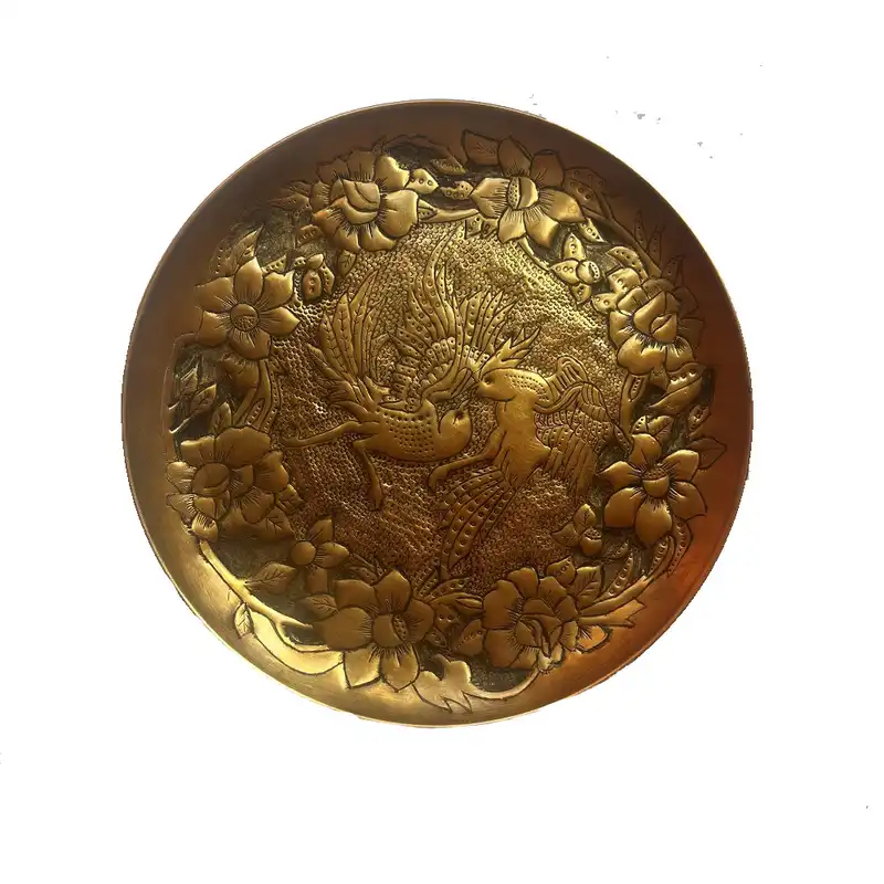 تابلو قلمزنی مدل گل و مرغ