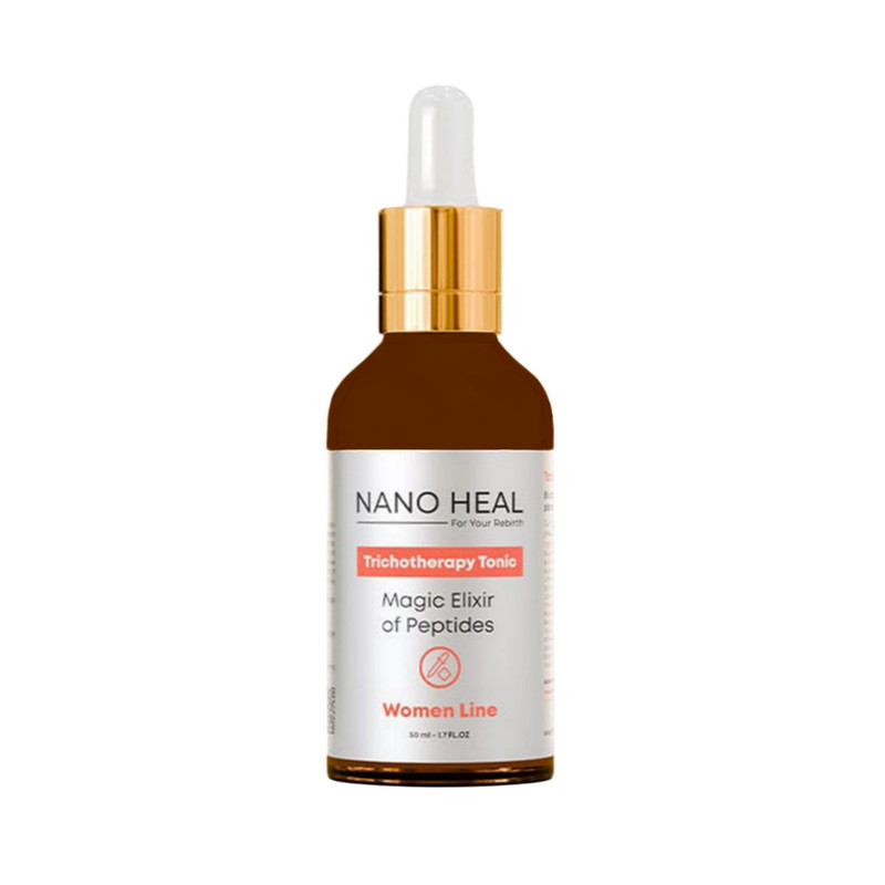سرم تقویت کننده و ضد ریزش بانوان نانوهیل مدل Magic Elixir of Peptides مناسب برای انواع مو حجم 50 میلی لیتر