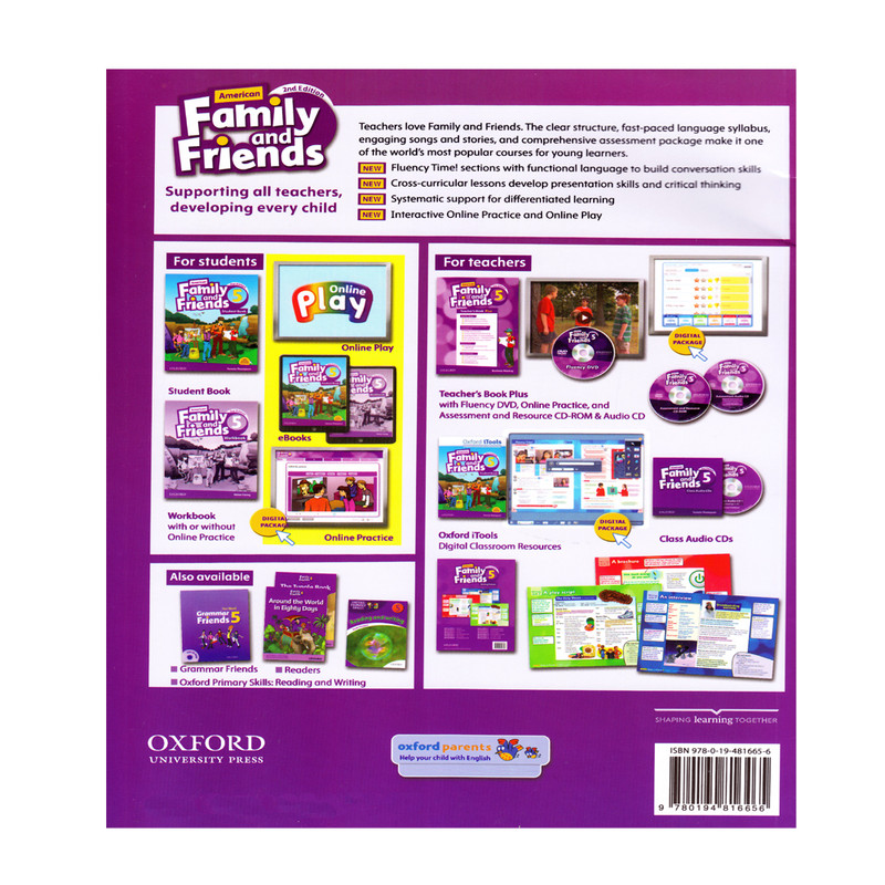 کتاب Family And Friends Second Edition اثر Tamzin Thompson And Jenny Quintana انتشارات الوندپویان 2 جلدی