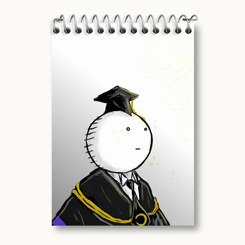 دفتر یادداشت 50 برگ خندالو مدل کورو سنسی انیمه کلاس آدمکشی کد 32052