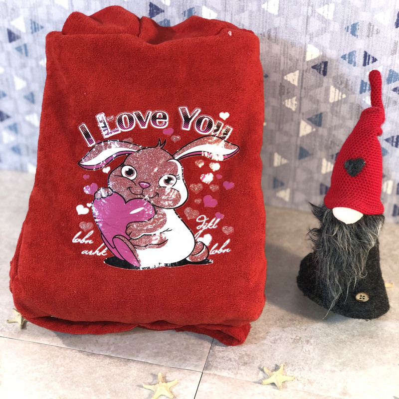 حوله پالتویی کودک مدل rabbit سایز 90