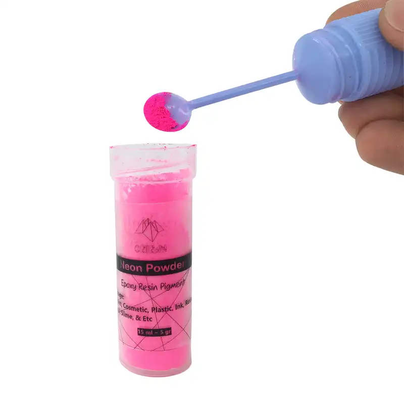 پودر رنگ رزین اپوکسی اوریران مدل Neon Powder حجم 15 میلی لیتر بسته 6 عددی