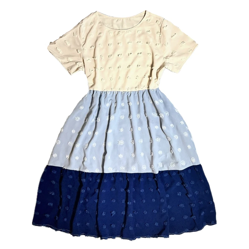 پیراهن یقه گرد زنانه شین مدل نیکو ۲