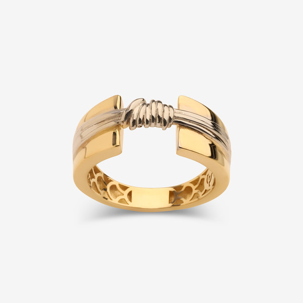 انگشتر طلا 18 عیار زنانه گلدم مدل R347011 سایز 56