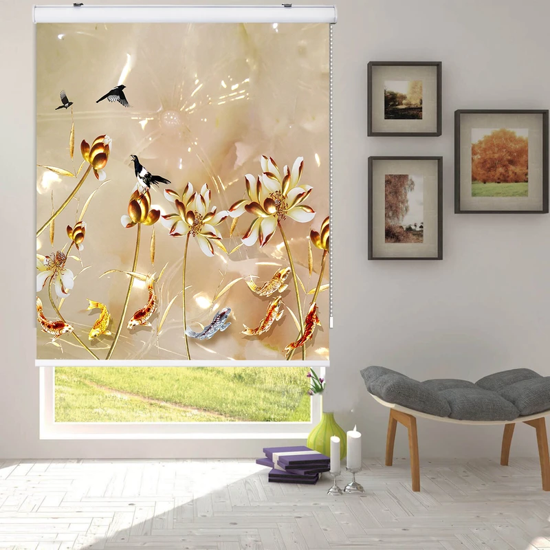 پرده شید زیو کد 3DF044 سایز 200 × 150 سانتی‌ متر