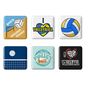 مگنت خندالو طرح والیبال Volleyball کد 1702B مجموعه 6 عددی