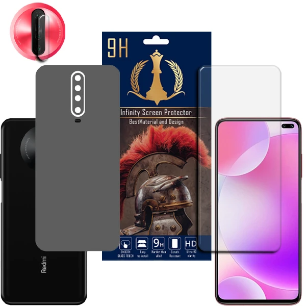 برچسب پوششی اینفینیتی مدل PRO MAX مناسب برای گوشی موبایل شیائومی REDMI K30 / REDMI K30I به همراه محافظ صفحه نمایش و محافظ لنز دوربین