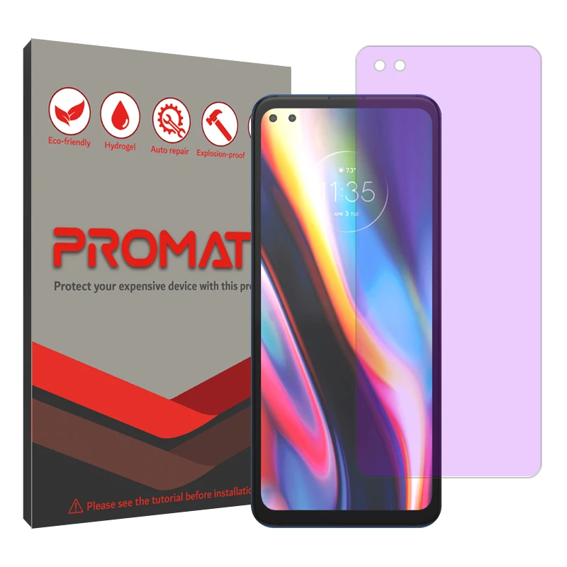 محافظ صفحه نمایش آنتی پرپل پرومیت مدل Resistant مناسب برای گوشی موبایل موتورولا Moto G 5G Plus