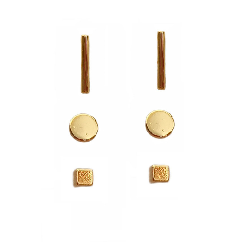 گوشواره زنانه مدل SMR 0250 مجموعه 3 عددی گوشواره زنانه مدل SMR 0250 مجموعه 3 عددی