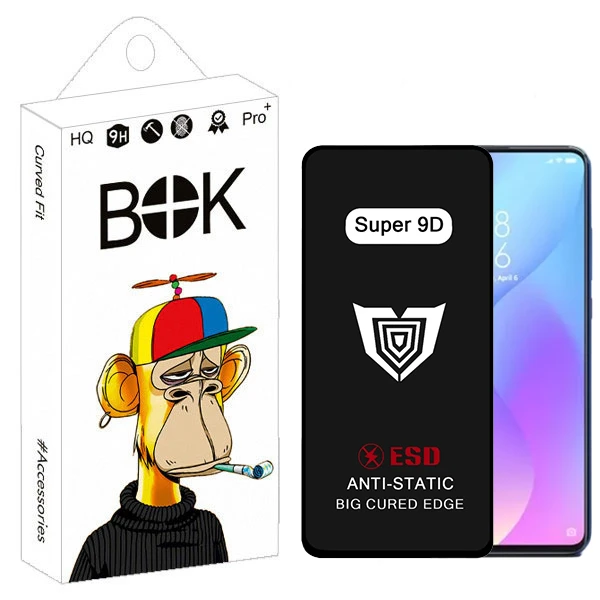 محافظ صفحه نمایش بوک مدل Super 9D View مناسب برای گوشی موبایل شیائومی Mi 9t / 9t pro / s21 fe