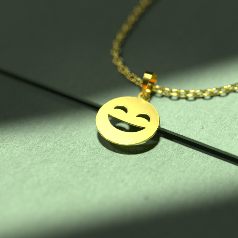گردنبند طلا 18 عیار زنانه مدوپد مدل ایموجی کد C3-1-1048