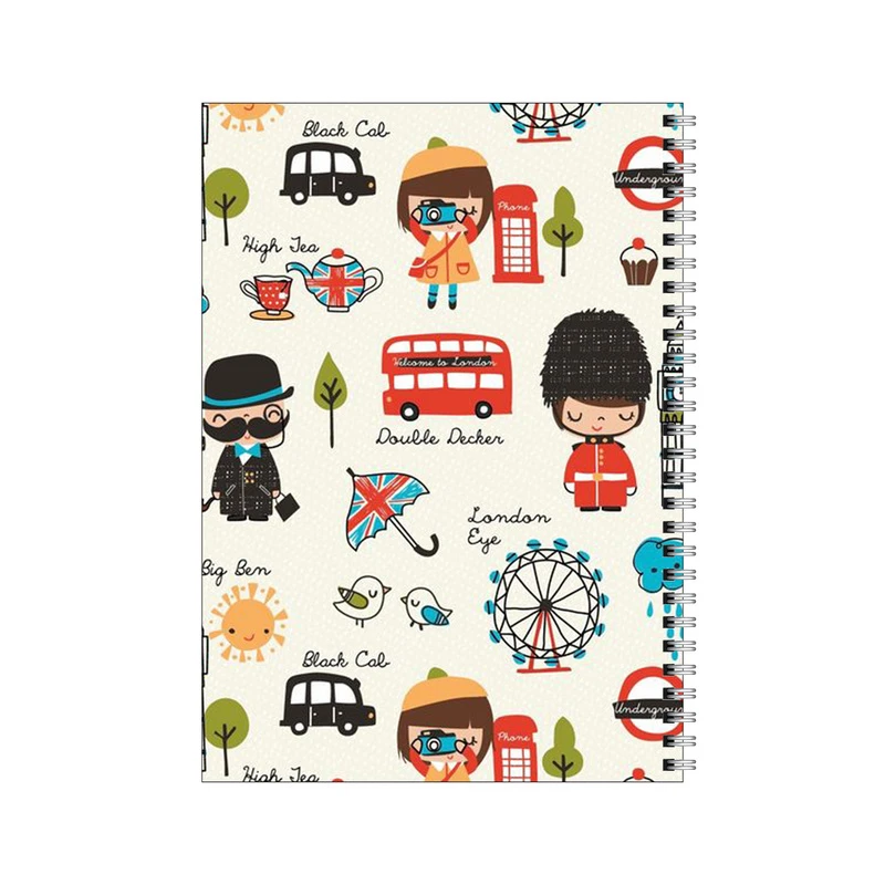دفتر مشق 80 برگ بامبیلیپ طرح پترن لندن و عکاس کد 6342266