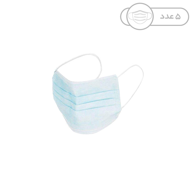 ماسک تنفسی کد 00252 بسته 5 عددی ماسک تنفسی کد 00252 بسته 5 عددی