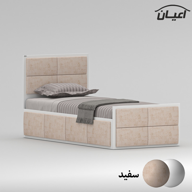 تخت خواب یک نفره اعیان مدل FH842 سایز 90x200 سانتی متر