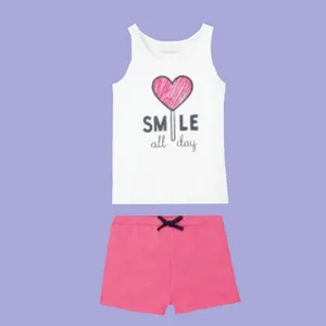 ست تاپ و شلوارک دخترانه لوپیلو مدل d-312